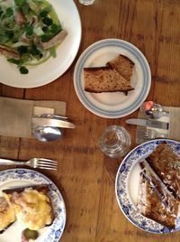 Close-up of food served in plate