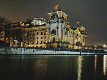 View of building at night