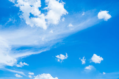 Low angle view of clouds in sky