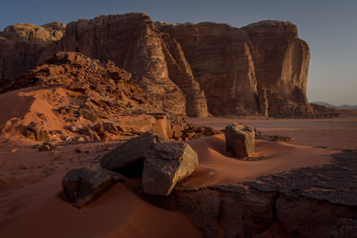 Rock formations at seaside