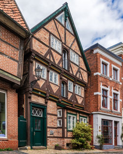 Low angle view of building against sky