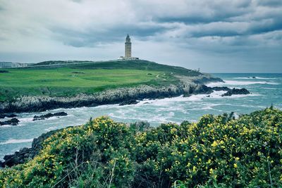 Scenic view of sea against sky