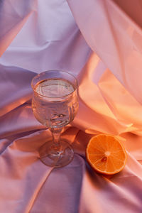 Close-up of glass on table