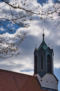 Low angle view of building against sky