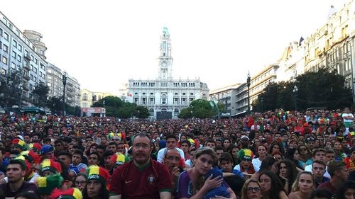 People in city