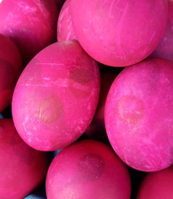 Full frame shot of pink fruits at market