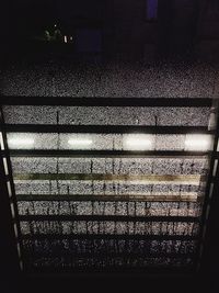 Illuminated lights at night