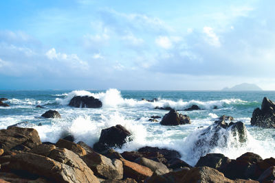 Scenic view of sea against sky