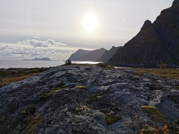 Scenic view of mountain against sky