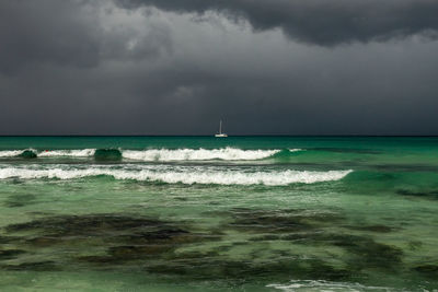 Scenic view of sea against sky