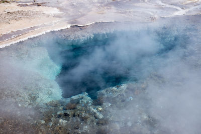 High angle view of sea