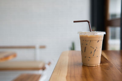 Close-up of drink on table