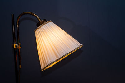 Close-up of lanp with illuminated light bulb