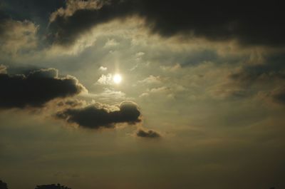 Scenic view of cloudscape against sky during sunset