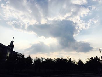 Built structure against cloudy sky