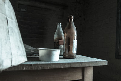 Close-up of food on table