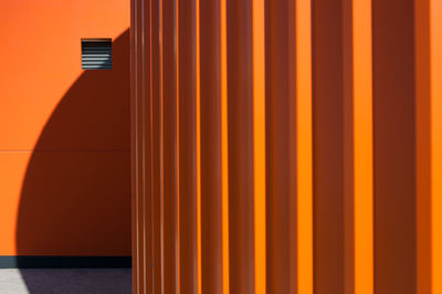 Close-up of yellow wall in building