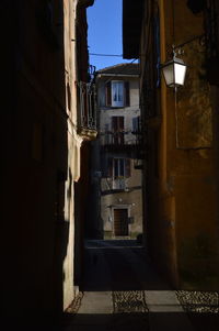 Street amidst buildings in town