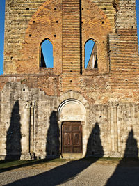 Entrance of historic building