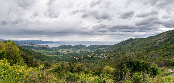 Scenic view of landscape against sky