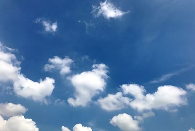 Low angle view of clouds in sky