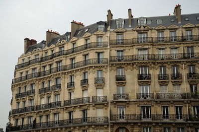 Low angle view of apartment building