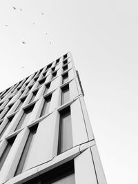 Low angle view of building against clear sky