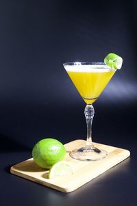 Close-up of drink on table