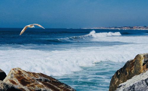 Scenic view of sea against sky