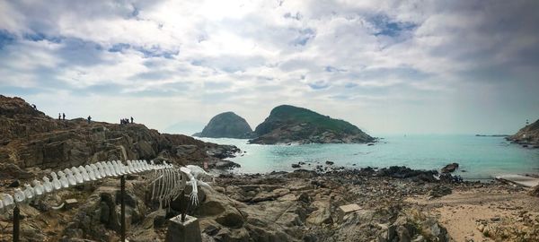 Panoramic view of sea against sky