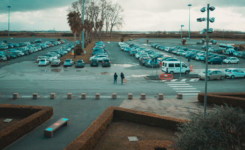 Group of people on the road