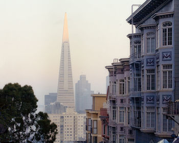 Low angle view of skyscrapers