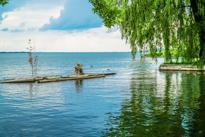 Scenic view of sea against sky