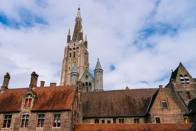 Low angle view of buildings against sky