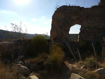 Old ruins against sky