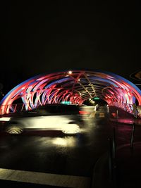 Light trails at night