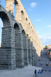 Low angle view of historical building