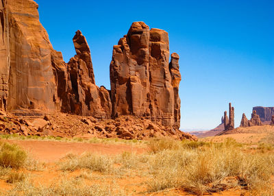 View of rock formations