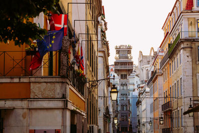 Low angle view of buildings against sky