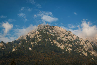 Scenic view of rocky mountains against sky