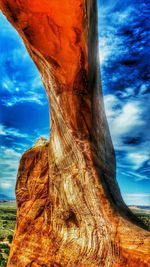 Scenic view of landscape against blue sky