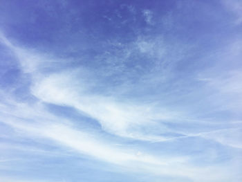 Low angle view of vapor trail in sky