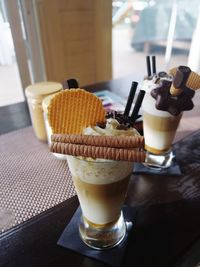 Sweet latte biscuit cocktail