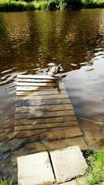 Pier on lake