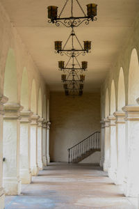 Corridor of historic building