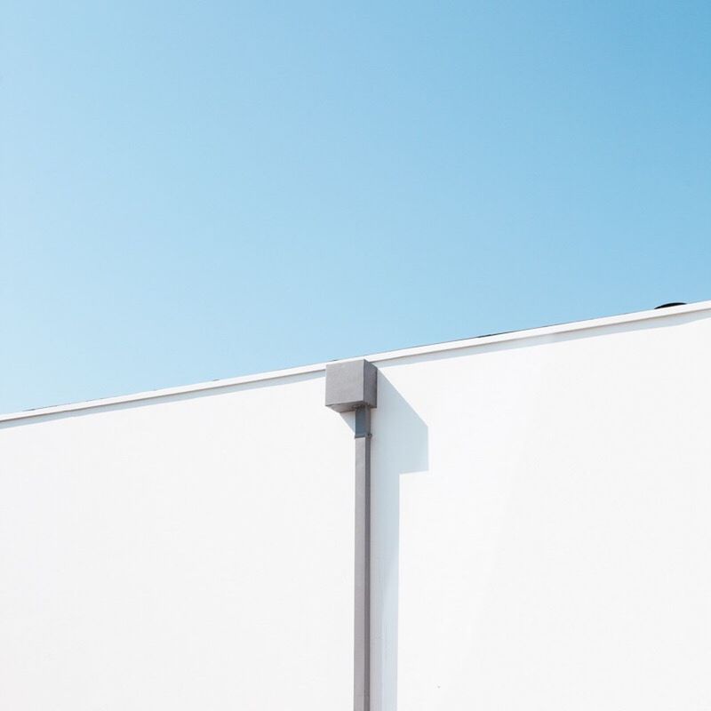 clear sky, low angle view, built structure, blue, architecture, high section, day, no people, outdoors, part of, white, sky