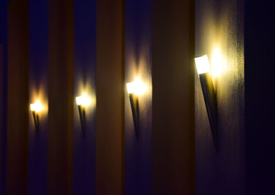 Close-up of lit candle