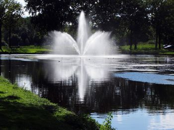 Fountain in park