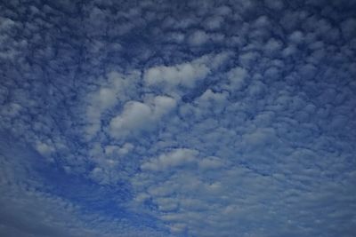 Low angle view of clouds in sky