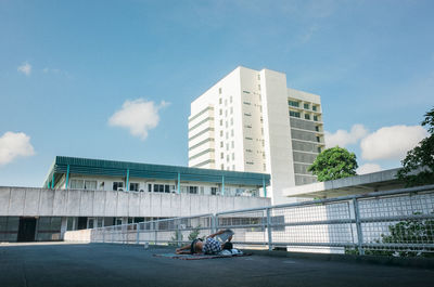 Buildings in city against sky